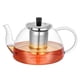 thumbnail image 1 of Tetera Hemoton de vidrio de borosilicato de 1200 ml con infusor de acero inoxidable., 1 of 5