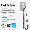 thumbnail image 3 of IronWatt Cyber Iron Commercial Level 2 EV Charger Payable, 240V 40A NACS, Pedestal/Wall Mount, UL Certified, 3 of 6
