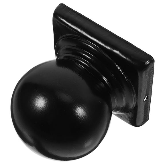 Hemoton  Garden Fence Finial 3.15 Ball Post Cap Iron Pillar Capital