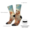 thumbnail image 4 of KLL Sunshine Golden Cloud Dog Print Cool Socks Men's Women's Crew Socks Funny Crazy Novelty Stockings, 4 of 6