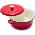 thumbnail image 4 of German Enameled Iron, Round 5.3QT Dutch Oven Pot with Lid, Foundry Red, 4 of 4