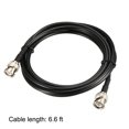 thumbnail image 4 of Uxcell RG58 Coaxial Cable with BNC Male to BNC Male Connectors 50 Ohm 6.6-ft 2 Pack, 4 of 5