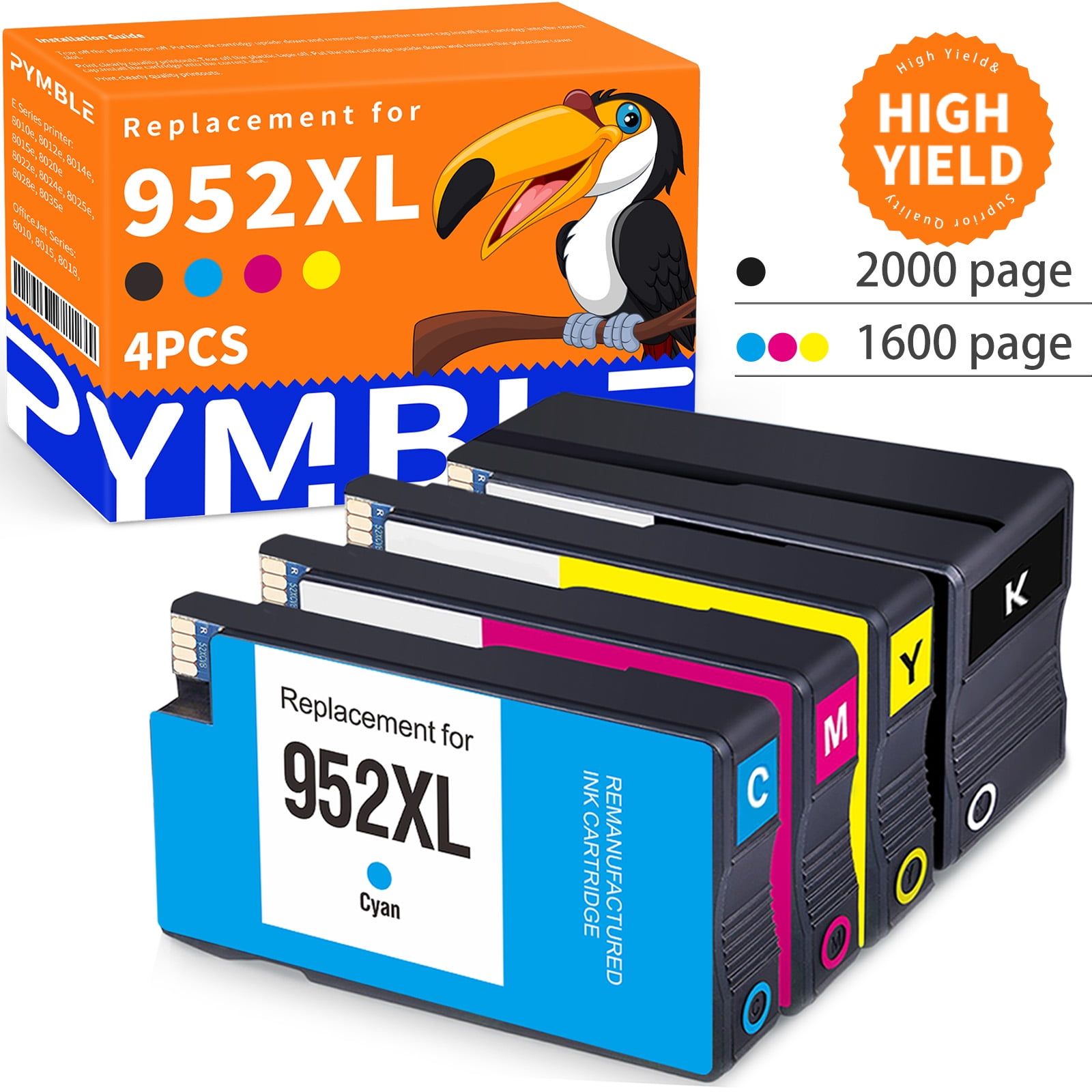 952XL 952 Ink Cartridges for HP 952 Ink for HP 952XL Ink Cartridges