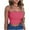 Pink, variant on Women's Solid Color Sleeveless Tube Top Under $5 Summer Beach Sports Casual Fashion Wear Breathable Stretch Fit for Gym Daily Outfits​