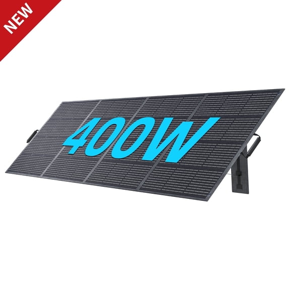 ABOK 400W Portable Solar Panel, Foldable High‑Efficiency Solar Charger for Solar Generators, Power Stations, RV & Camping(PV400)