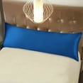 thumbnail image 5 of Ntbay Silky Satin Body Pillowcase for Hair and Skin, Ultra Soft Cozy Long Body Pillow Cover with Zipper Closure, 20" x 54", Royal Blue, 5 of 5