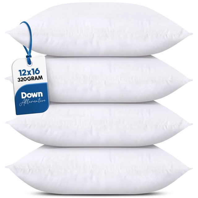 Juego de almohadas Utopia Bedding de 30 x 41 cm, color blanco