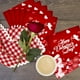 thumbnail image 5 of Servilletas con estampado de corazones para San Valentín | Paquete de 20 servilletas desechables para cóctel de 16,5 x 16,5 cm | Artículos decorativos de papel para celebraciones románticas, 5 of 5