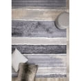thumbnail image 6 of Novelle Home Siecle 63" x 91" Polypropylene/Cotton Stripes Rug in Gray/Cream, 6 of 16