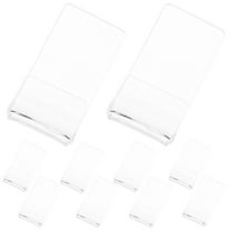 WASHWEPE 12Set Vinyl Record Wall Mount Display Shelf Clear Acrylic Album Holder