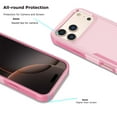 thumbnail image 2 of For iPhone 17 Pro Max 5G 2025 Case ,Sturdy Phone Case for Apple 17 Pro Max 6.9 inch ,Tiflook Shockproof Protection Heavy Duty Armor Hard Plastic & Rubber Rugged Bumper 2-in-1 Case Cover ( Pink ), 2 of 6