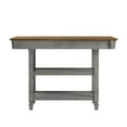 thumbnail image 3 of Weston Home Nora Kitchen Island with 2 Drawers and 2 Shelves, Antique Gray, 3 of 6