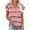 Pink, variant on OAVQHLG3B Womens Summer Tops Casual Short Sleeve Print V-Neck T-Shirt Loose Casual Summer Tee Tops