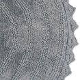 thumbnail image 2 of Alfombra de baño DII Crochet Collection reversible redonda gris 70 cm, 2 of 7