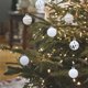 thumbnail image 1 of Christmas Decorations 12 Piece Flocked Christmas Balls Christmas Decoration SetMultiple Styles Of Christmas Tree Decorations Can Also Be Used For Other Party, 1 of 6