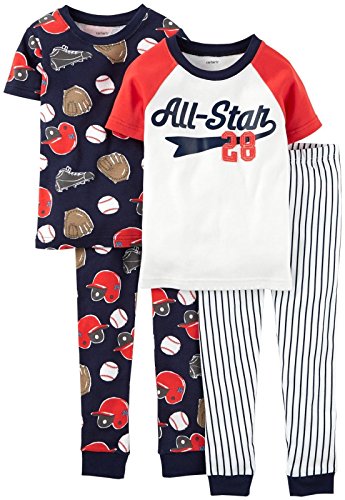 Carters Boys 1-Pc Neon Sea Snug Fit Cotton Footless PJs 18 Months