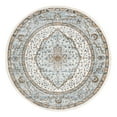 thumbnail image 3 of Unique Loom Nyla Collection Area Rug - Winner (7' Round Blue/Dark Gray), 3 of 7