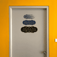 thumbnail image 6 of Signs ByLITA Designer Perro en el Patio, Mantenga la Puerta Cerrada Sign (Brushed Gold) - Small, 6 of 8