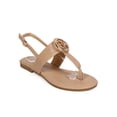 thumbnail image 1 of New Women DbDk Lisabel-1 Leatherette Slingback T-Strap Thong Sandal Sz, 1 of 5
