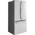 thumbnail image 3 of GE GWE19JYLFS 18.6 Cu. Ft. Stainless French Door Counter-Depth Refrigerator, 3 of 5