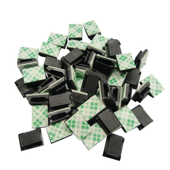BEADCEST Cord Holder Clips Cable Cord Clips Plastic 150Pcs