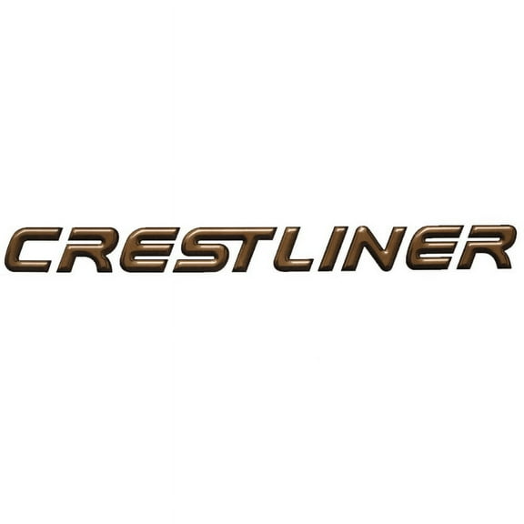 Crestliner Pontoon Boat Decal 2007427 | 44 x 3 7/8 Inch Bronze