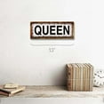 thumbnail image 2 of Framed, Outdoor Queen 4"x12" Metal Sign, Wall Décor for Home and Office, 2 of 4