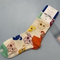 thumbnail image 1 of Calcetines de colores HappySocks para niños, de primavera y otoño, con dibujos animados, bonitos, de tubo medio, para uso exterior, calcetines de calle de moda, 1 of 6