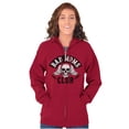 thumbnail image 4 of Bad Moms Club Funny Mothers Day Skull Zip Hoodie Sweatshirt Women Brisco Brands 5X, 4 of 6