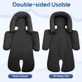 thumbnail image 4 of Soporte para cabeza de asiento de coche Kaseeous 2 en 1 reversible negro, 4 of 7