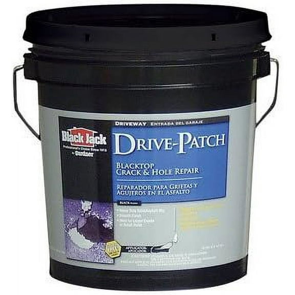Gardner-Gibson Black Jack Hole Patch Repair 6460-9-20 - Asphalt Crack Filler - 10 Lb Black