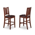 thumbnail image 5 of East West Furniture Buckland 5-piece Counter Height Table & 4 Chairs in Mahogany, 5 of 5