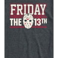 thumbnail image 3 of Friday The 13Th - Collegiate Jason Mask - Men's Short Sleeve Graphic T-Shirt, 3 of 4