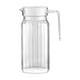 thumbnail image 2 of Juego de jarras de agua de plástico 1.1L | Jarra transparente de limonada de té helado con tapa y asa | Recipiente de bebida fría y caliente para casa, cocina, oficina | Tazas nido incluidas, 2 of 8