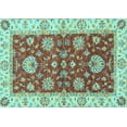 thumbnail image 1 of Ahgly Company Indoor Rectangle Oriental Light Blue Traditional Area Rugs, 6' x 9', 1 of 4