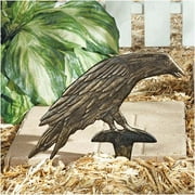 Design Toscano Halloween Mystic Raven Authentic Foundry Iron Ground Stake: Head Up