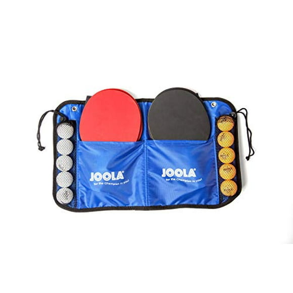 JOOLA Family Premium Table Tennis Bundle Set - 4 Regulation Ping Pong Paddles, 10 Training 40mm Ping Pong Balls, and Carrying Case - For Training and Recreational Play - Indoor and Outdoor C