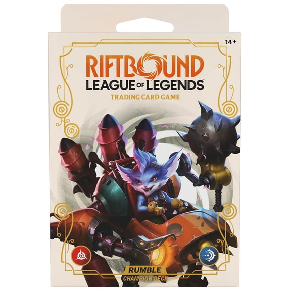 Riftbound: League of Legends TCG Spiritforged - Champion Deck: Rumble - Ready-To-Play Character, Trading Card Game, Deck-Building, Units & Spells