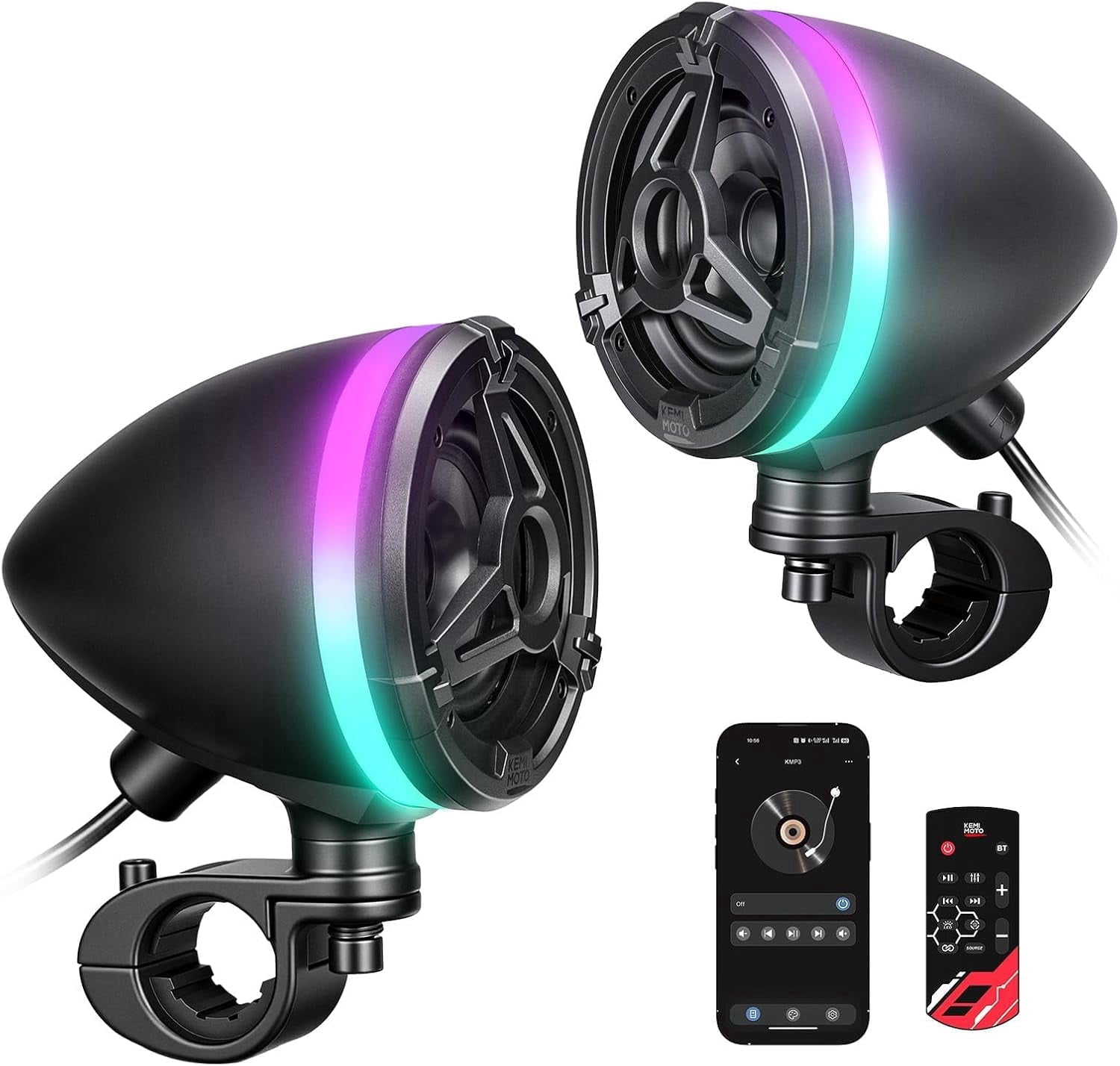 BOSS Audio Systems MCBK625BA Motorcycle Amplified Bluetooth System