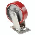thumbnail interactive-video image 1 of Set Of 4 Heavy Duty Swivel Casters With Nylon Wheels (1.5 Inch Diameter) & Metal Top Plate 1 of 3