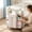 Beige, variant on Hanging Storage Organizer for Changing Table,Multifunctional Fabric Caddy with Pockets,Large Capacity Waterproof Oxford Cloth Organizer,No Drill Installation Storage Rack,Diaper and Essentials Holder