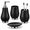 Black-Tulip-4-Piece, variant on Ceramic Bathroom Accessories Set Black 4 Piece Tulip Design