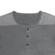 thumbnail image 5 of Mens Casual de Manga Corta Botón Abajo Camisas Color Coincidencia Moda Cuello Redondo Botón Superior, Poliéster, 5 of 8