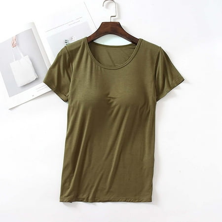 Green Women s Tanks  Yoga Gym Tops Workout Tank Tops Strap Padded Undershirts Cotton Camisole Vest Top Seamless Sleeping Vest Bra Top Women s Tanks & Camis XXL