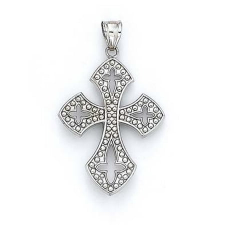 14k White Gold Gothic Style Cross Pendant 3 8 Grams 14k White Gold Gothic Style Cross Pendant 3 8 Grams