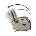 thumbnail image 4 of 14 Karat Home Upholstered Rocking Recliner Chair Set of 2 with Metal Base for Living Room, Beige, 4 of 10