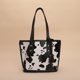 thumbnail image 1 of Bolso de hombro de cuero PU con estampado retro para mujer, bolsos de cubo informales (vaca) Tmvgtek Para estrenar, 1 of 9