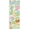 K & Company 4.5" x 13.5" Adhesive Chipboard Sheet, Easter
