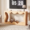 thumbnail image 3 of Eastvita Table Console d'Entrée Style Ferme, Table de Canapé Mince en Bois avec Tablette de Rangement pour Salon/finition Rustique Naturelle, 3 of 6