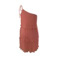 thumbnail image 3 of Gibobby Vestido De Mujer De Corte Elegante vestido de pastel en capas múltiples con hombros descubiertos para las vacaciones de las mujeres hasta la (Naranja,G), 3 of 5